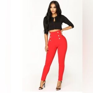 Fashion nova 6 button dressy skinny slacks
